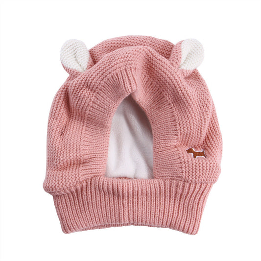 JMT-807754 Knitted Warm and Windproof Hat for Large Dogs - Available in Multiple Colors