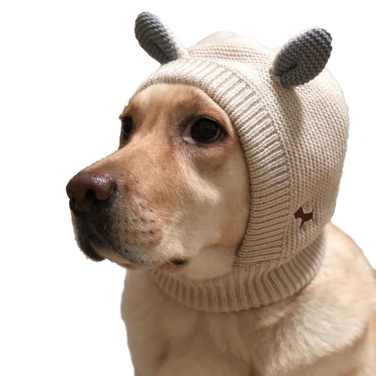 JMT-807754 Knitted Warm and Windproof Hat for Large Dogs - Available in Multiple Colors
