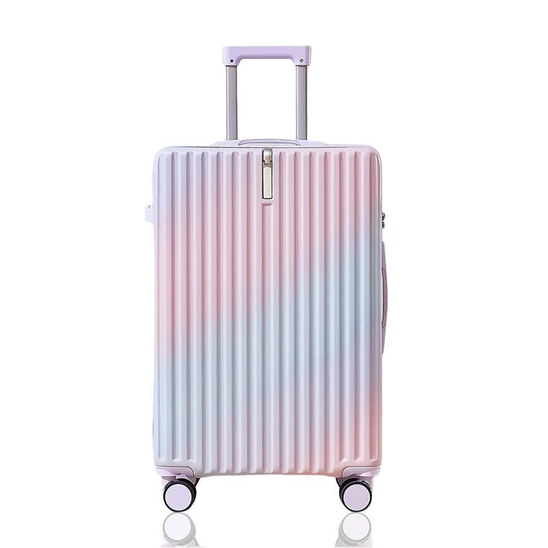 JMT-807818 Lightweight Waterproof ABS 4-Piece Suitcase Set with Soft Handle and Rotary Casters