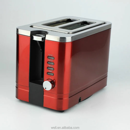 JMT-807882 Stainless Steel 750W 2-Slice Toaster with Adjustable Browning Control
