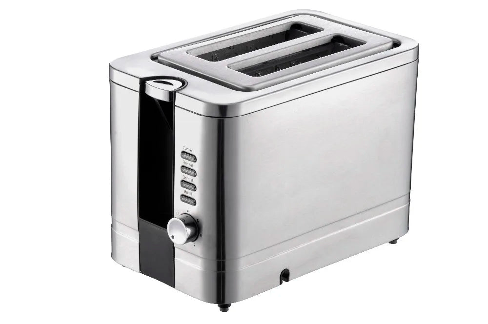 JMT-807882 Stainless Steel 750W 2-Slice Toaster with Adjustable Browning Control