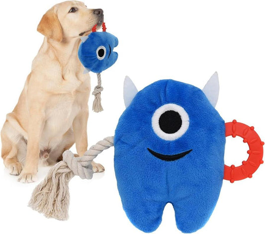 JMT-808074 Durable Plush and Rope Dog Chew Toys for Interactive Play and Tugging - Perfect for Small to Large Breeds