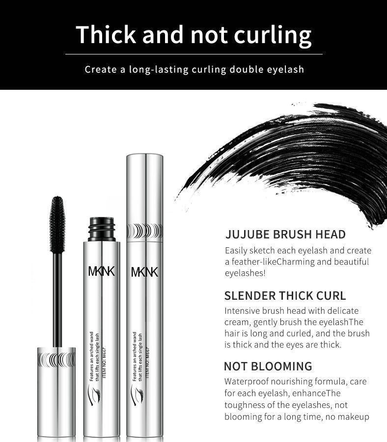JMT-808202 4D Silk Fiber Mascara - Extra Length & Volume for Stunning Lashes, Black