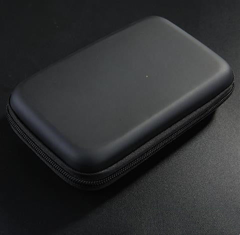 JMT-808266 Mobile Hard Drive Storage Bag with Protective Cover in Black - Simple and Stylish Design