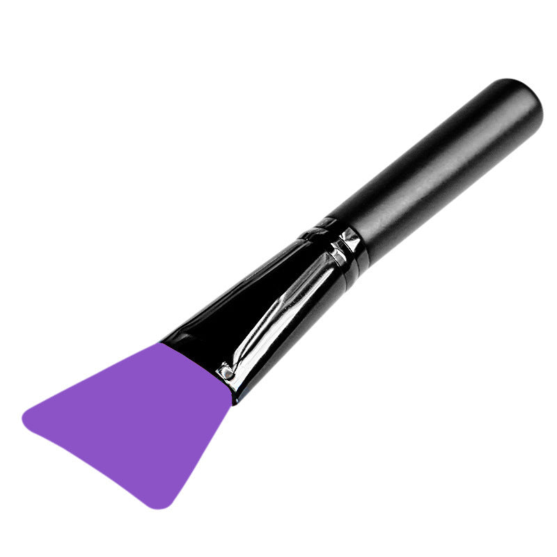 JMT-808330 Silicone Makeup Brush Tool with Long Wooden Handle - 14cm Adjusting Film Stick