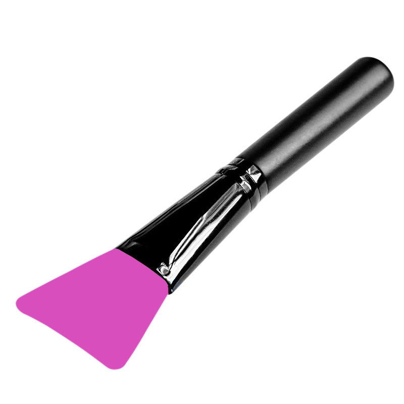 JMT-808330 Silicone Makeup Brush Tool with Long Wooden Handle - 14cm Adjusting Film Stick