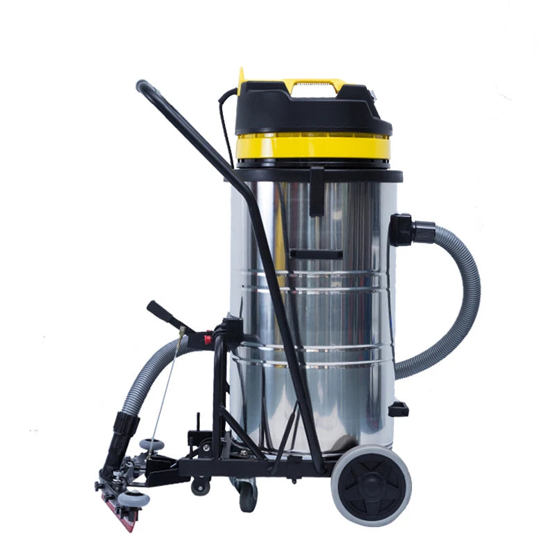 JMT-808394 Heavy-Duty 80L Wet and Dry Vacuum Cleaner with Silent Motor and Back Floor Squeegee