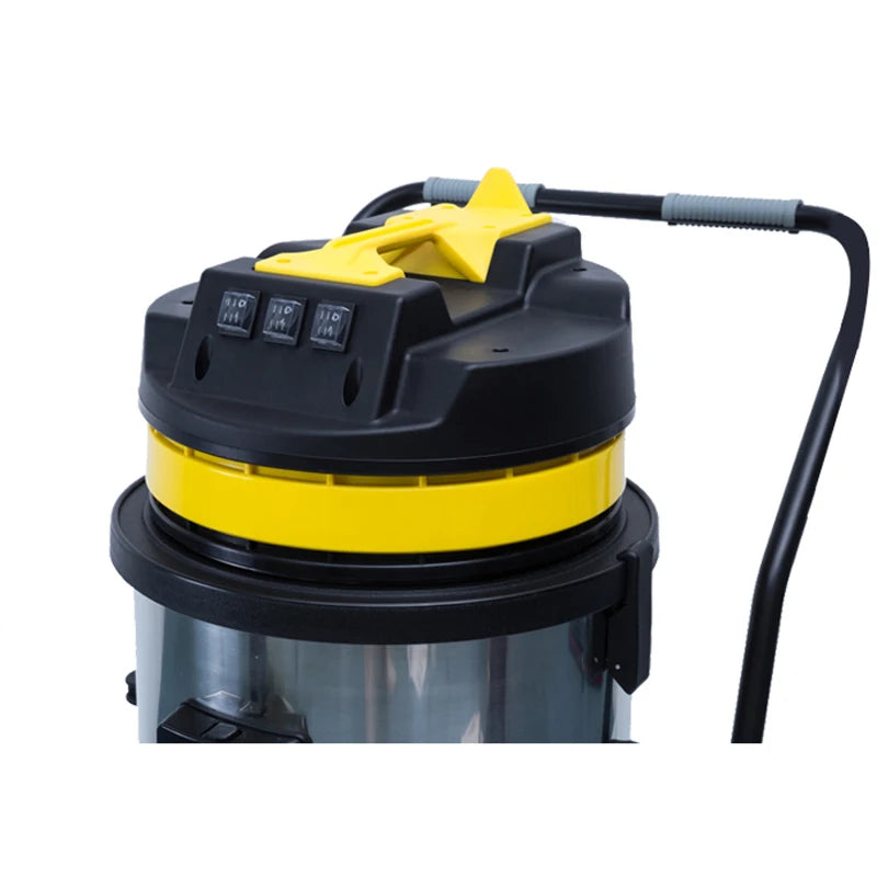 JMT-808394 Heavy-Duty 80L Wet and Dry Vacuum Cleaner with Silent Motor and Back Floor Squeegee