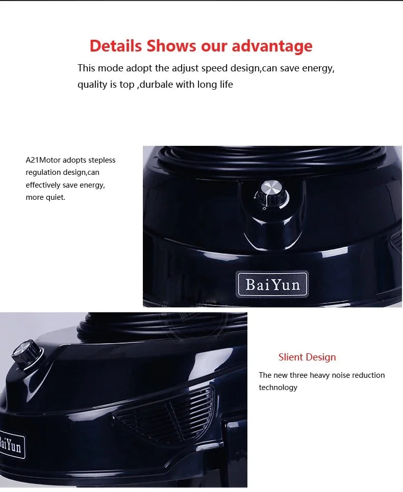 JMT-808394 Heavy-Duty 80L Wet and Dry Vacuum Cleaner with Silent Motor and Back Floor Squeegee