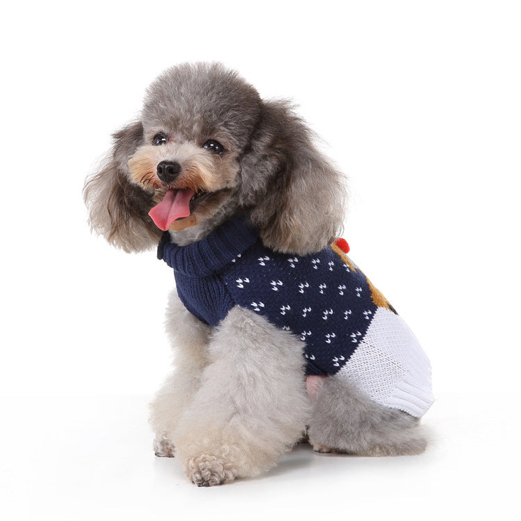 JMT-808714 Fashion Printed Dog Sweater for All Sizes – Cozy Polyester Material to Keep Pets Warm