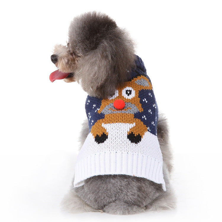 JMT-808714 Fashion Printed Dog Sweater for All Sizes – Cozy Polyester Material to Keep Pets Warm