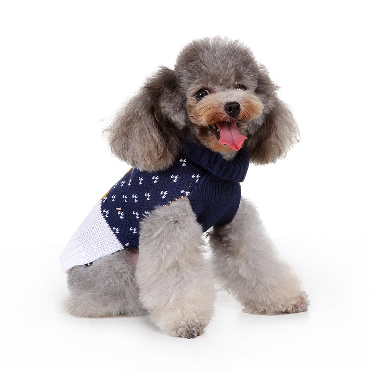 JMT-808714 Fashion Printed Dog Sweater for All Sizes – Cozy Polyester Material to Keep Pets Warm