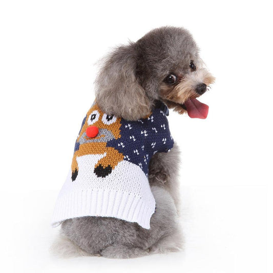 JMT-808714 Fashion Printed Dog Sweater for All Sizes – Cozy Polyester Material to Keep Pets Warm