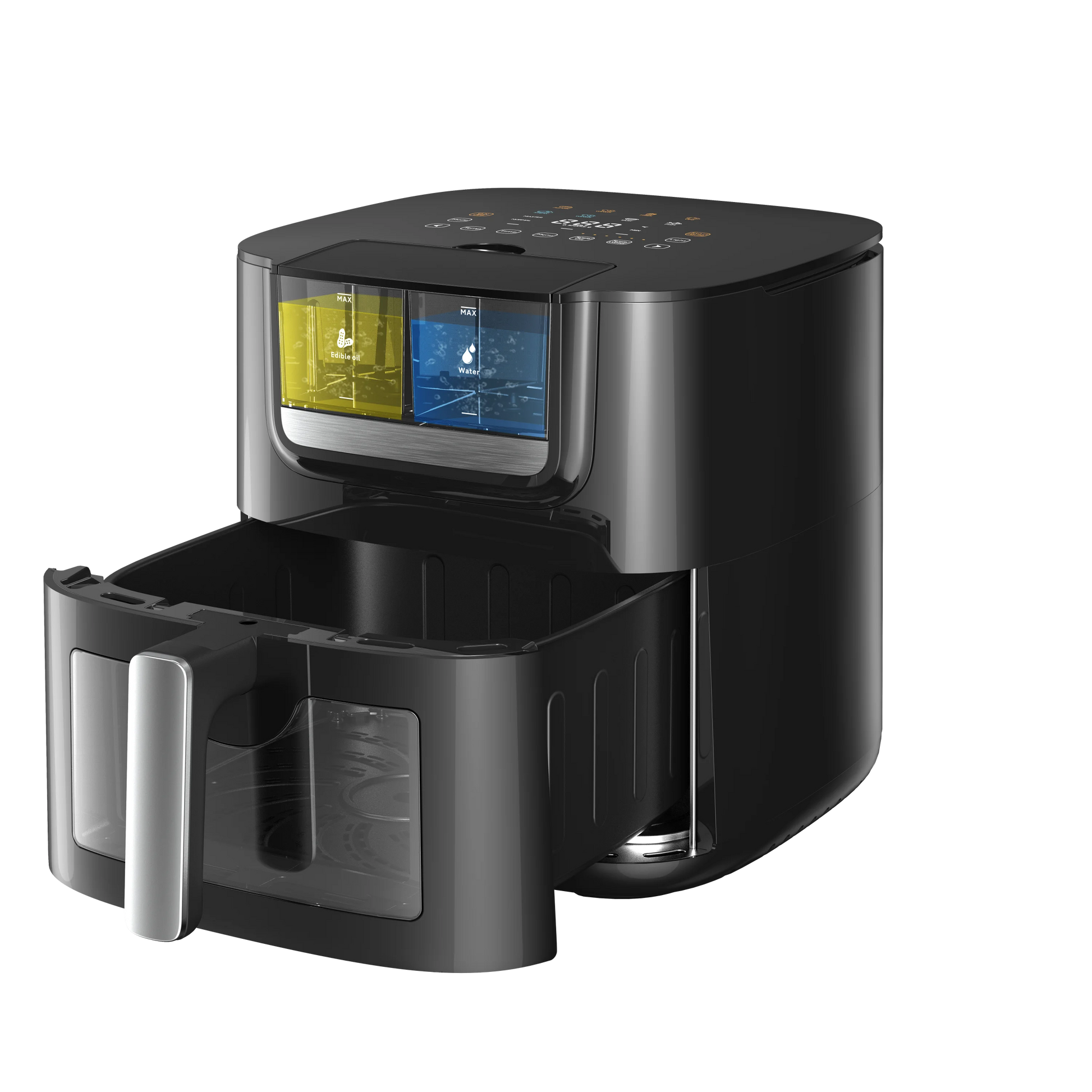 JMT-808842 7L Auto-Spray Air Fryer with Moisture Technology and 15 Cooking Presets, 1800W Convection Oven with Viewing Window