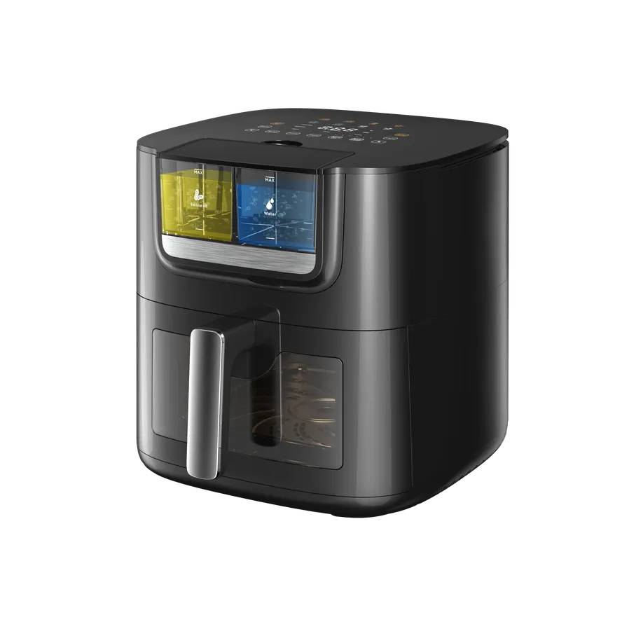 JMT-808842 7L Auto-Spray Air Fryer with Moisture Technology and 15 Cooking Presets, 1800W Convection Oven with Viewing Window