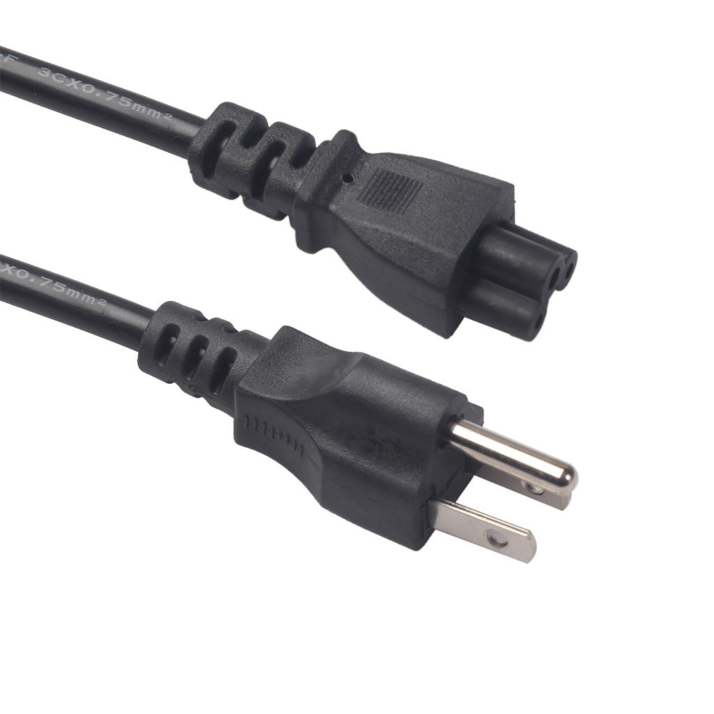 JMT-808906 Power Cable 1.2m, 1.5m, 1.8m, 3-Prong IEC C5, Black, 10A Max, Copper Connection Line