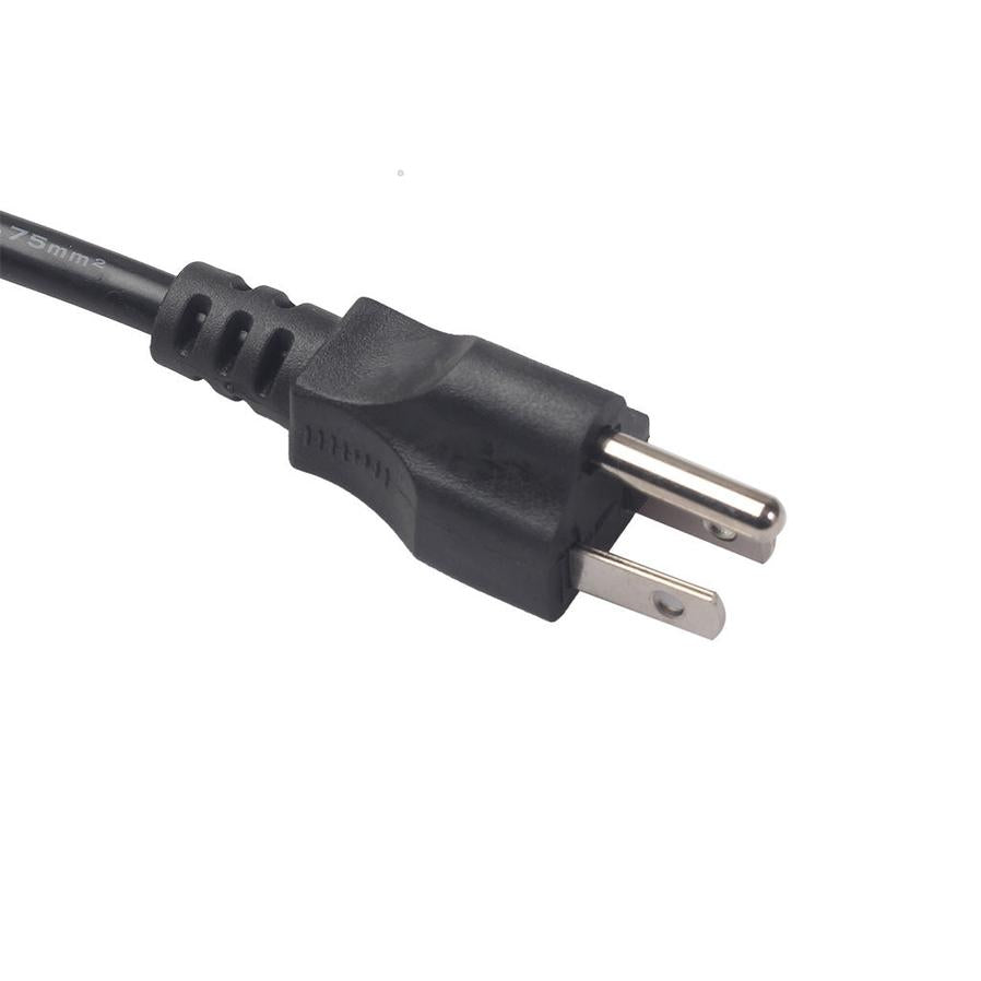 JMT-808906 Power Cable 1.2m, 1.5m, 1.8m, 3-Prong IEC C5, Black, 10A Max, Copper Connection Line