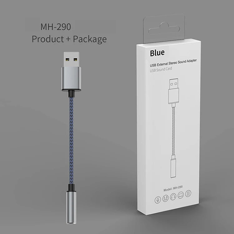 JMT-808906 USB to 3.5mm Aux Adapter with Microphone Support for PC, PS4, and PS5