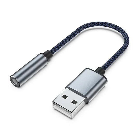 JMT-808906 USB to 3.5mm Aux Adapter with Microphone Support for PC, PS4, and PS5