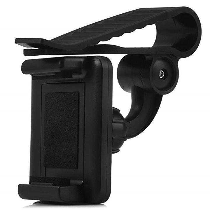 JMT-809098 Car Sun Visor Phone Mount for Universal Mobile Devices - Adjustable Clip for 35-90mm Widths, High Stability and Safe Viewing