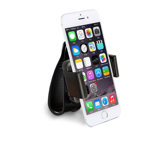 JMT-809098 Car Sun Visor Phone Mount for Universal Mobile Devices - Adjustable Clip for 35-90mm Widths, High Stability and Safe Viewing
