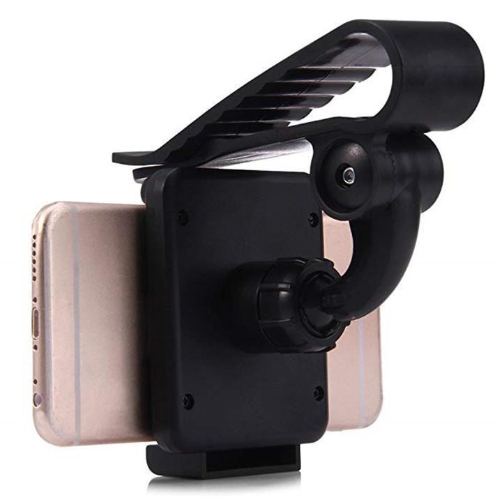 JMT-809098 Car Sun Visor Phone Mount for Universal Mobile Devices - Adjustable Clip for 35-90mm Widths, High Stability and Safe Viewing