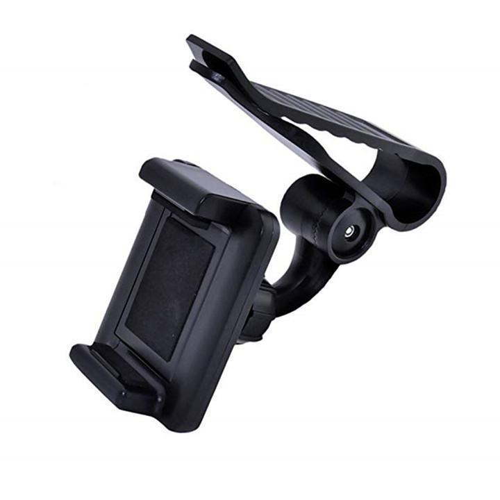 JMT-809098 Car Sun Visor Phone Mount for Universal Mobile Devices - Adjustable Clip for 35-90mm Widths, High Stability and Safe Viewing
