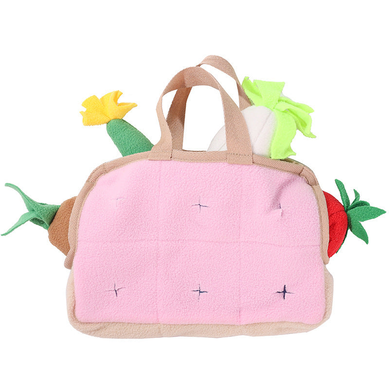 JMT-809226 Dog Puzzle Toy with Hidden Food for Training and Decompression – 25x18CM Polar Fleece Smell Pad