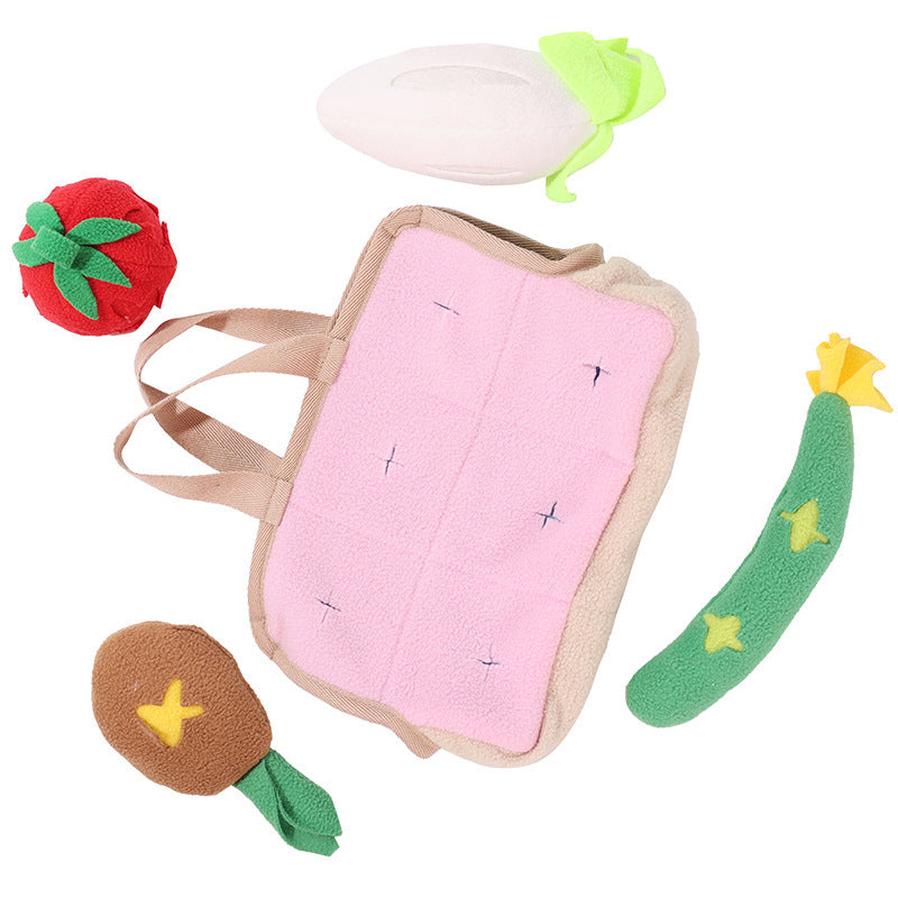 JMT-809226 Dog Puzzle Toy with Hidden Food for Training and Decompression – 25x18CM Polar Fleece Smell Pad