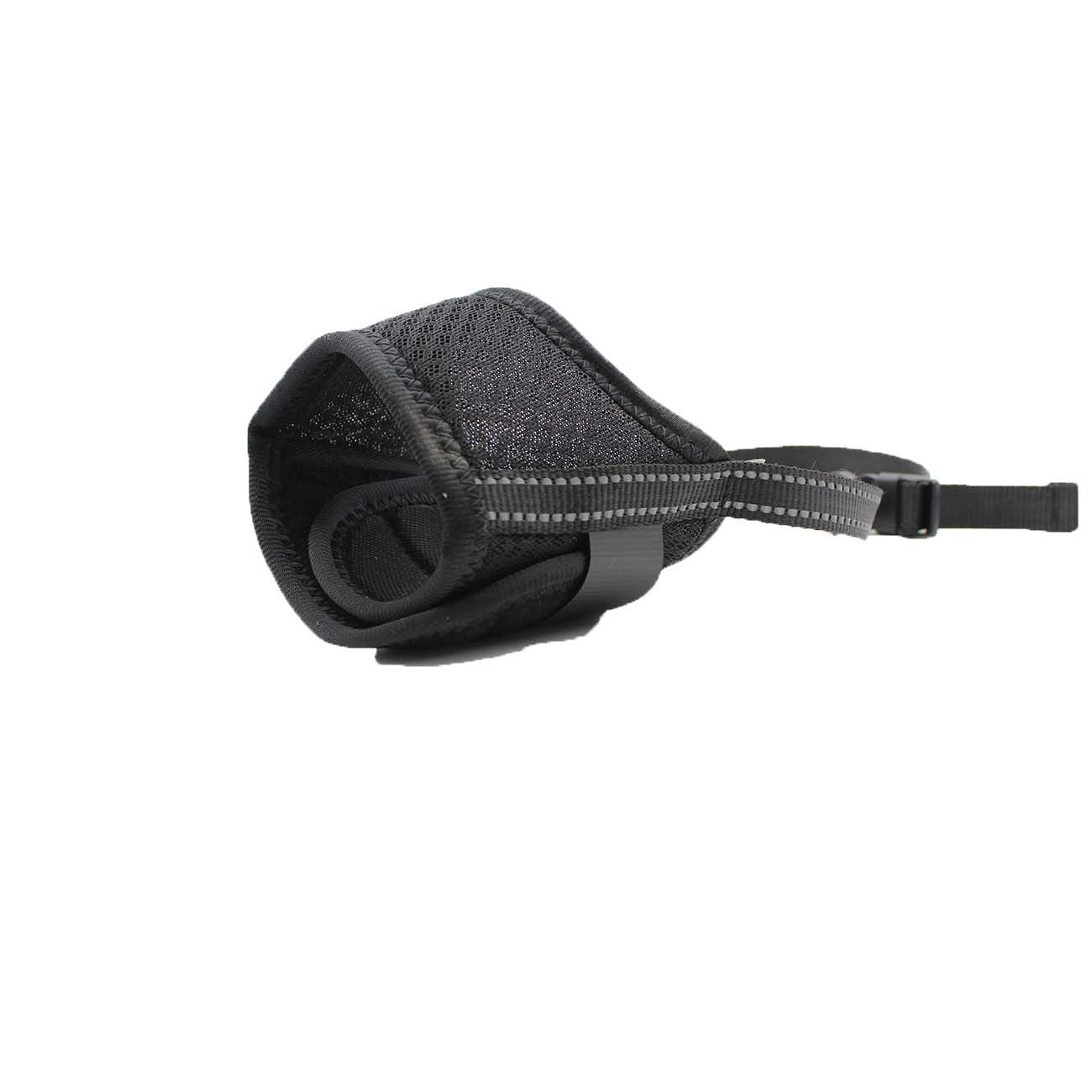 JMT-809418 Adjustable Soft Mesh Dog Muzzle for Small, Medium, and Large Dogs – Humane Design for Preventing Biting, Chewing, and Licking with Open Front for Comfortable Panting and Drinking