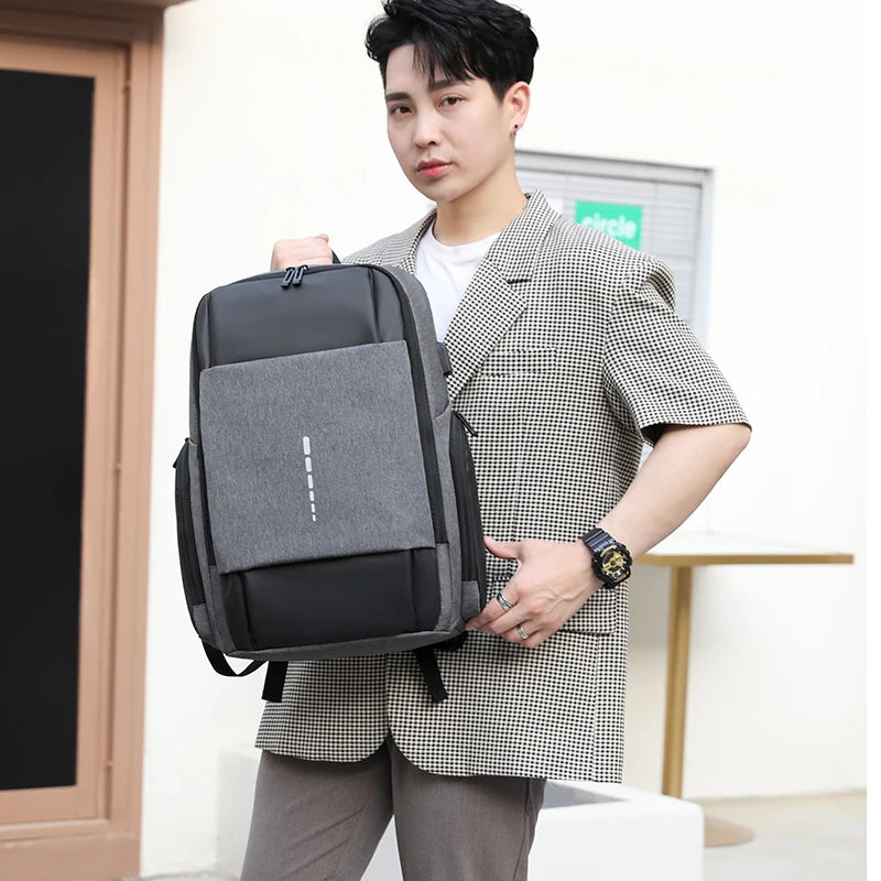 JMT-809418 Waterproof Laptop Backpack with Multiple Compartments for Daily Office and Outdoor Use