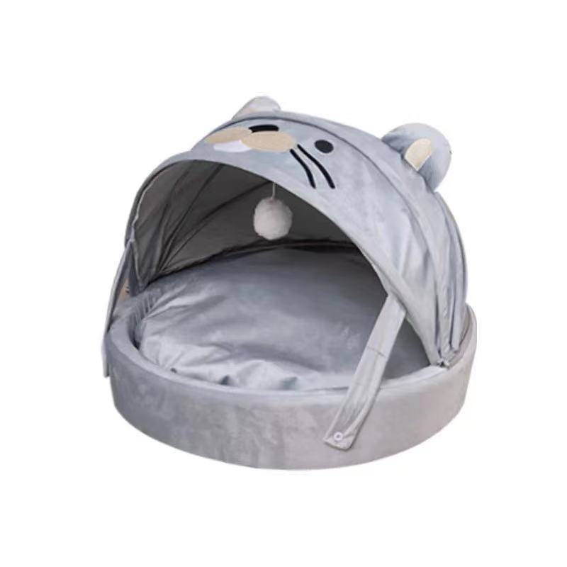 JMT-809546 Rainbow Dual-Purpose Pet Bed - Soft Plush and PP Cotton Sleeping Mat for Cats and Small Pets