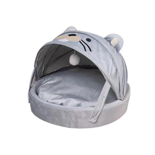 JMT-809546 Rainbow Dual-Purpose Pet Bed - Soft Plush and PP Cotton Sleeping Mat for Cats and Small Pets