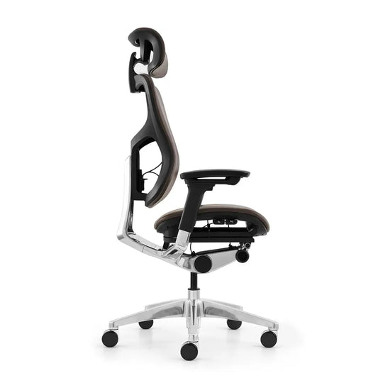 JMT-809674 Italian Genuine Leather Office Chair with 4D Armrests and Sliding Seat for Executive Use