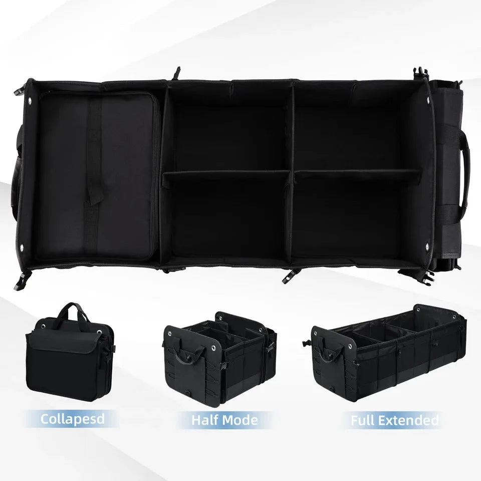 JMT-809866 Large Capacity Car Trunk Organizer with Handle for SUVs and Cars