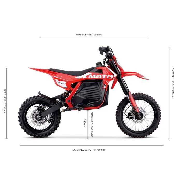 JMT-809994 Electric Dirt Bike 1200W 48V Motor for Cross Racing with CE Certification , Top Speed 27.9 mph