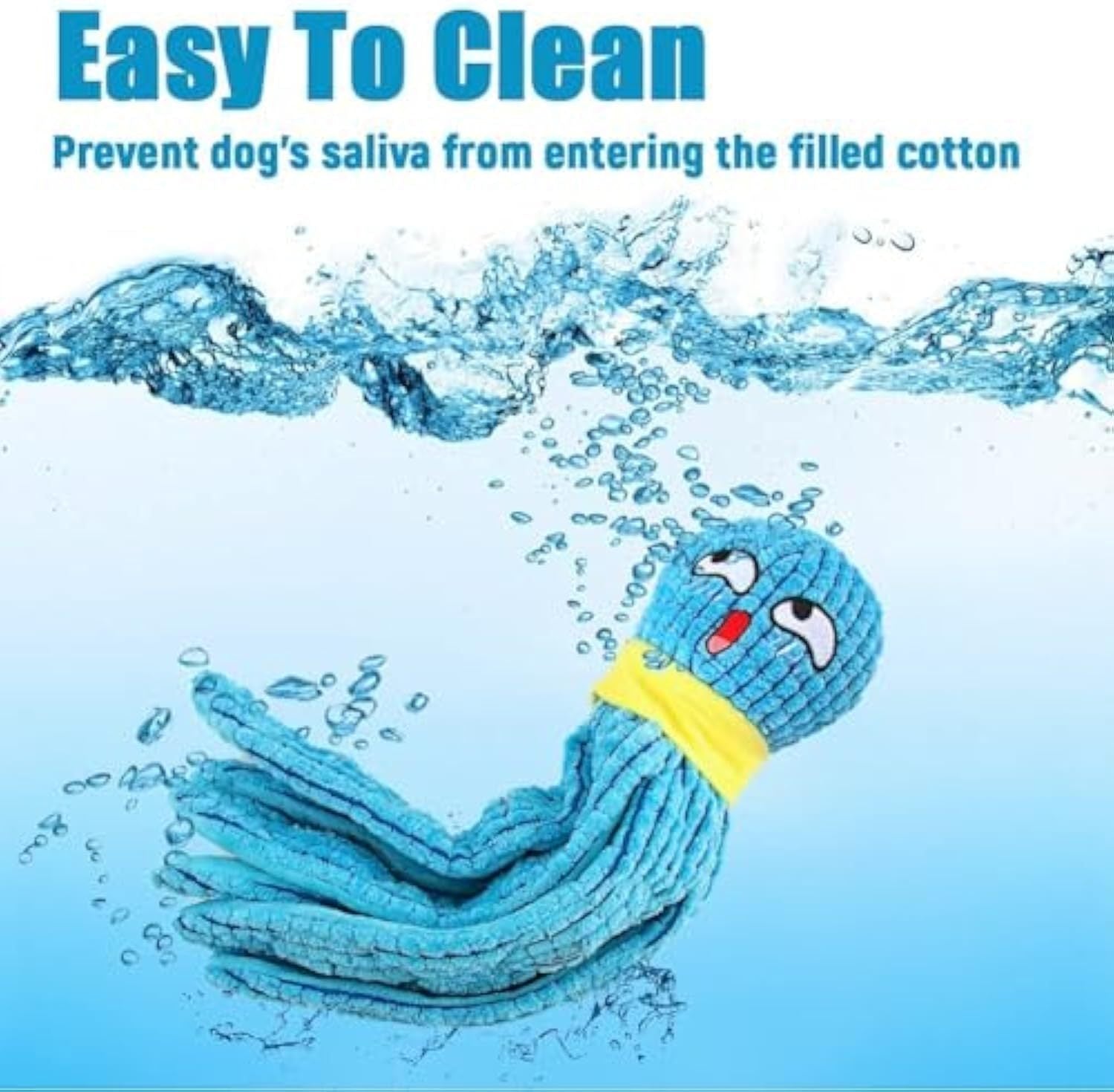 JMT-810058 Interactive Plush Octopus Dog Toy for Stress Relief and Natural Foraging, Ideal for Dogs of All Sizes