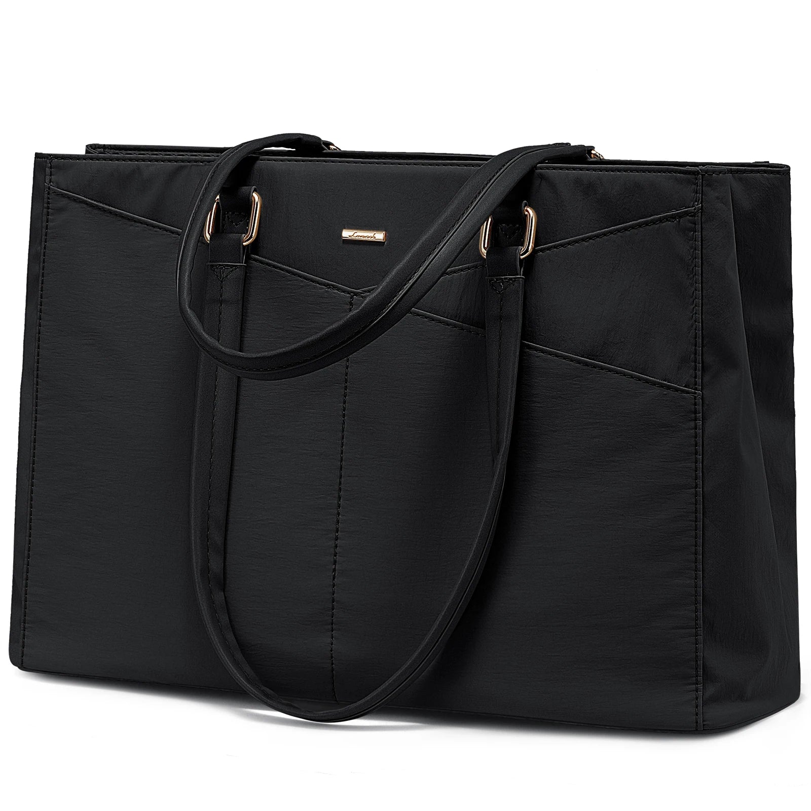 JMT-810058 Large Capacity Nylon Tote Bag for Work, Travel, and Office Use - 17in Computer Shoulder Briefcase