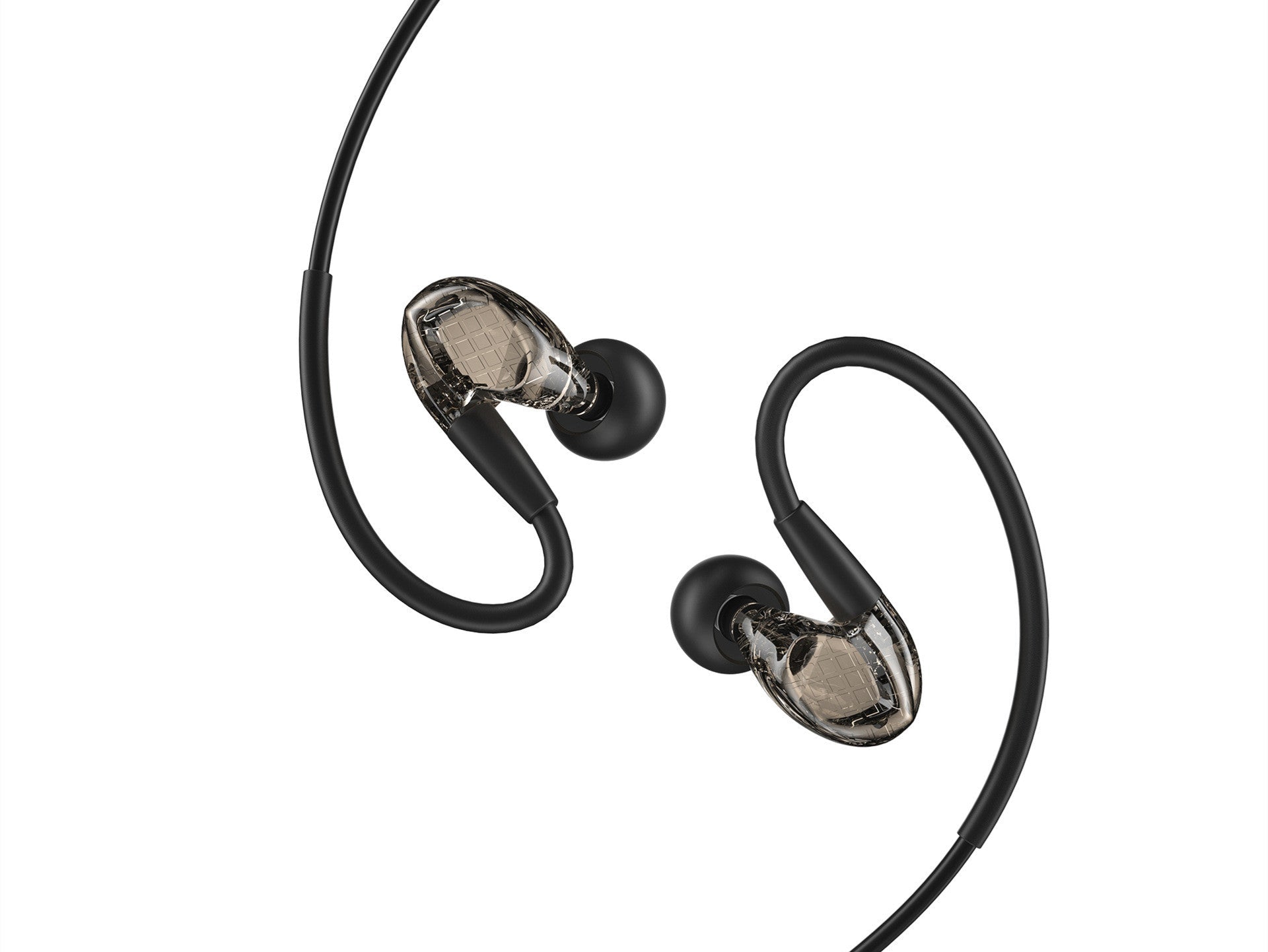 JMT-810058 Wired In-Ear Headphones with Microphone and 3.5mm Jack, Silicone Earplugs and 1.25m TPE Cable in White and Black