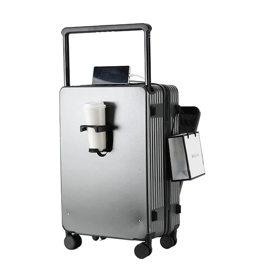 JMT-810122 Compact 20-Inch Expandable Suitcase with Laptop Stand and Smooth Rolling Wheels