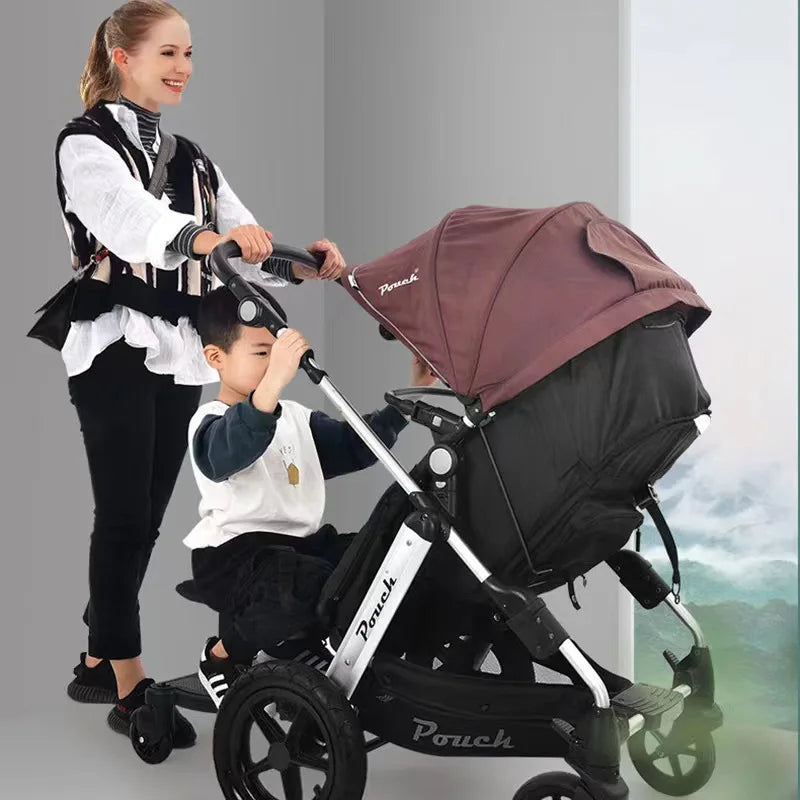 JMT-810186 Children's Standing Stroller Glider Board with Seat for Enhanced Mobility
