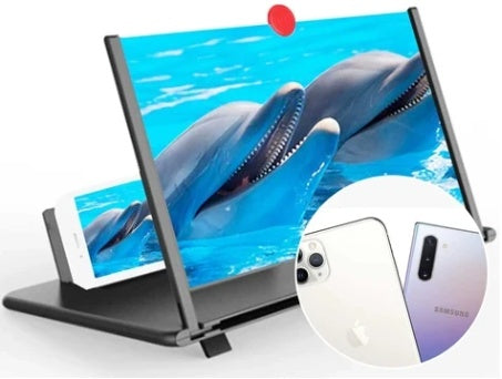 JMT-810250 12-Inch Folding Screen Amplifier with High-Definition Optical Technology for Movies and Reading