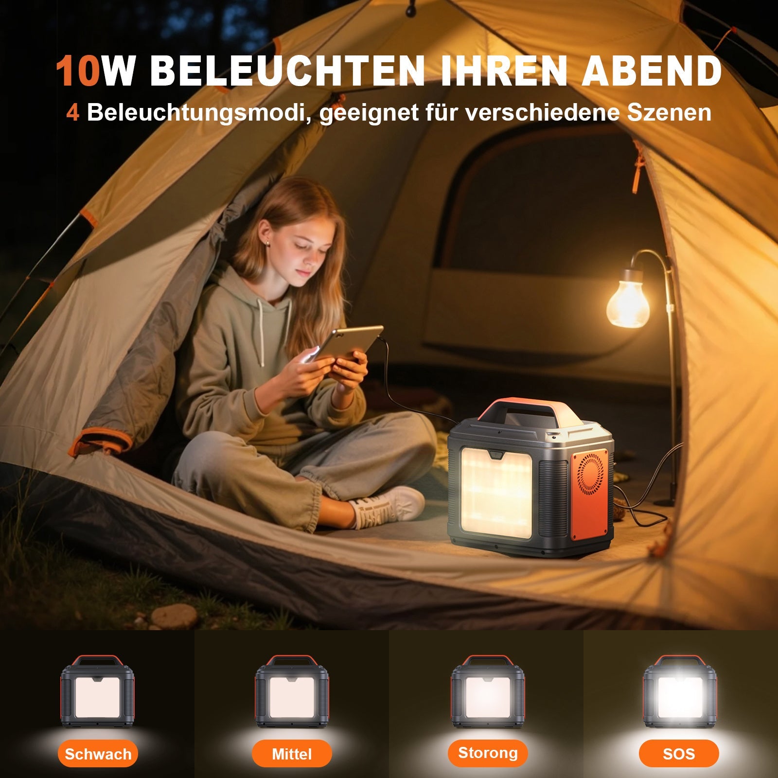 JMT-810570 Portable Solar Power Station 296Wh with 300W Output for Camping, Travel, and Emergency Use