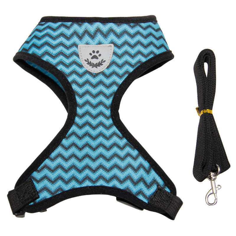 JMT-810570 Reflective Pet Chest Strap - Breathable Polyester Design for Cats and Dogs