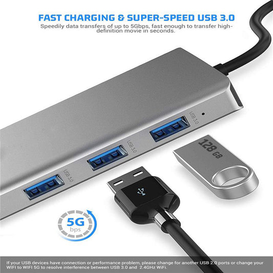 JMT-810570 Twelve-in-One USB Hub Docking Station with 5Gbps Data Transmission