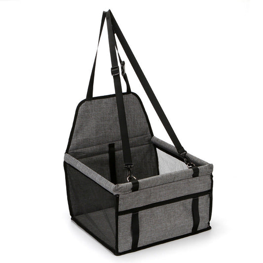 JMT-810698 Foldable Pet Safety Car Seat Bag for Small to Medium Dogs and Cats, Oxford Cloth with Safety Leash and Storage Pocket, Easy to Store
