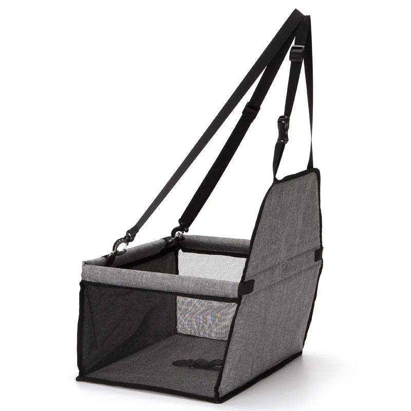 JMT-810698 Foldable Pet Safety Car Seat Bag for Small to Medium Dogs and Cats, Oxford Cloth with Safety Leash and Storage Pocket, Easy to Store