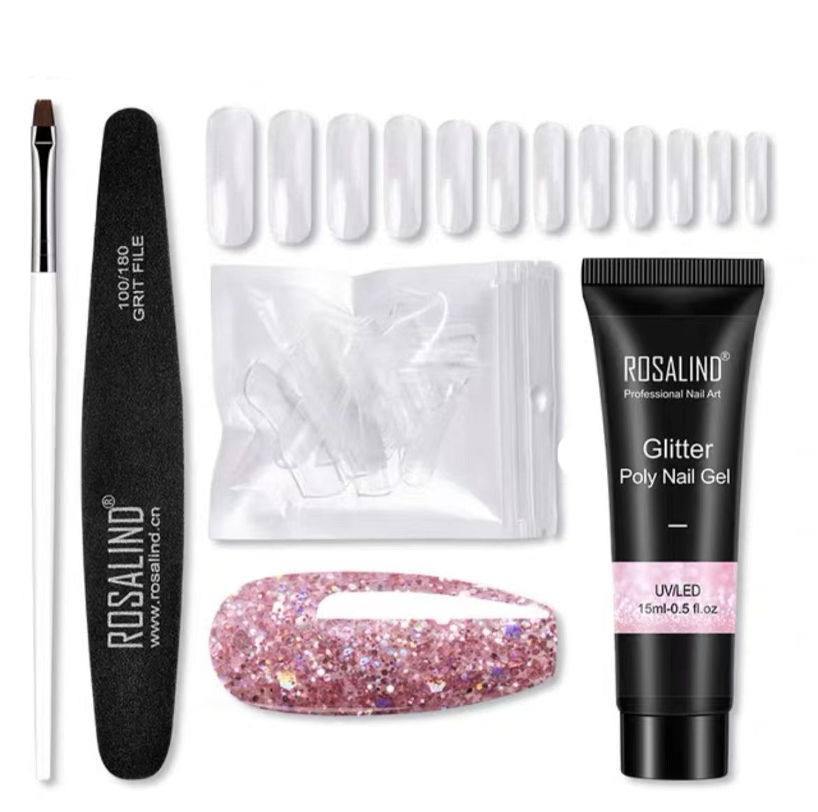 JMT-810698 Poly Nail Gel Manicure Set - Complete Nail Polish Kit for Stunning Nails