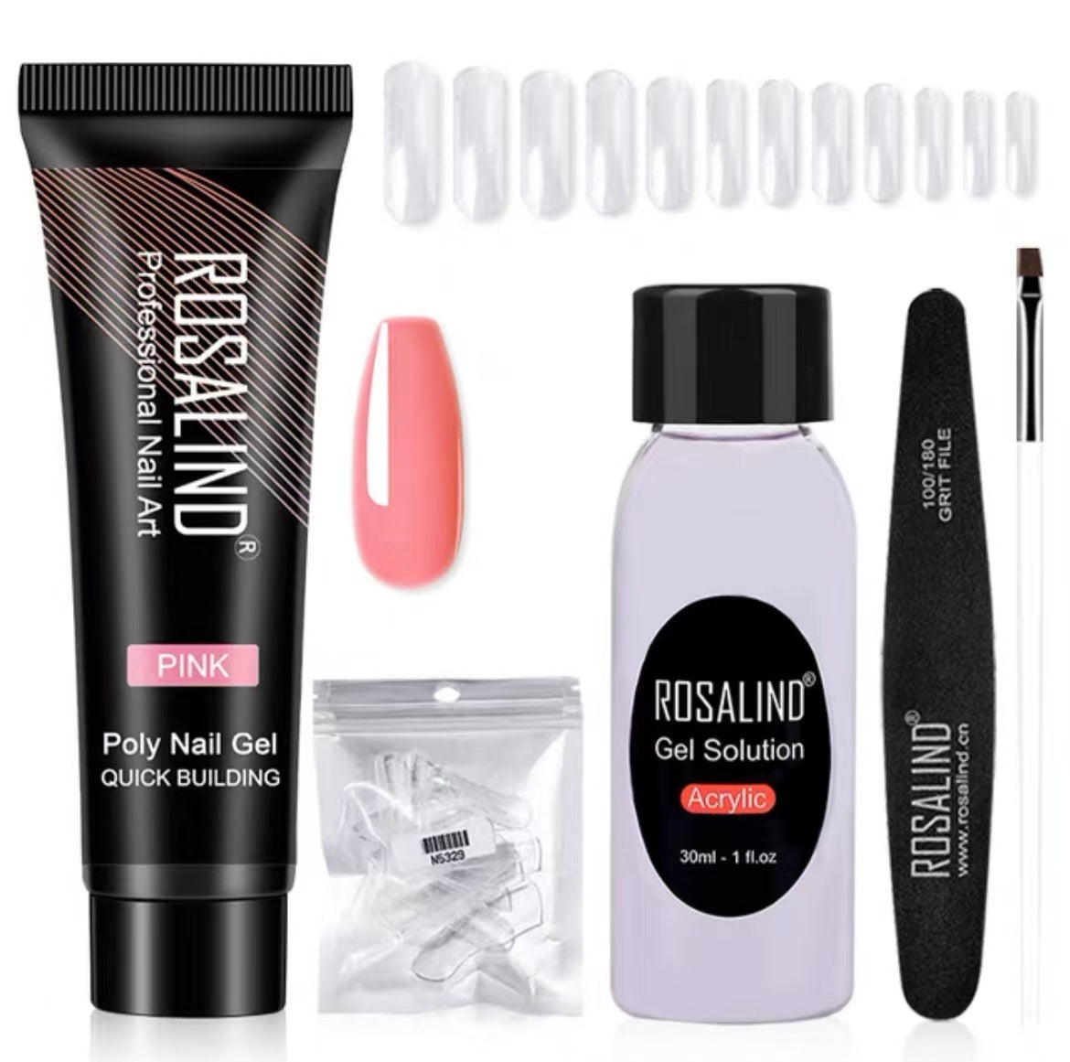 JMT-810698 Poly Nail Gel Manicure Set - Complete Nail Polish Kit for Stunning Nails