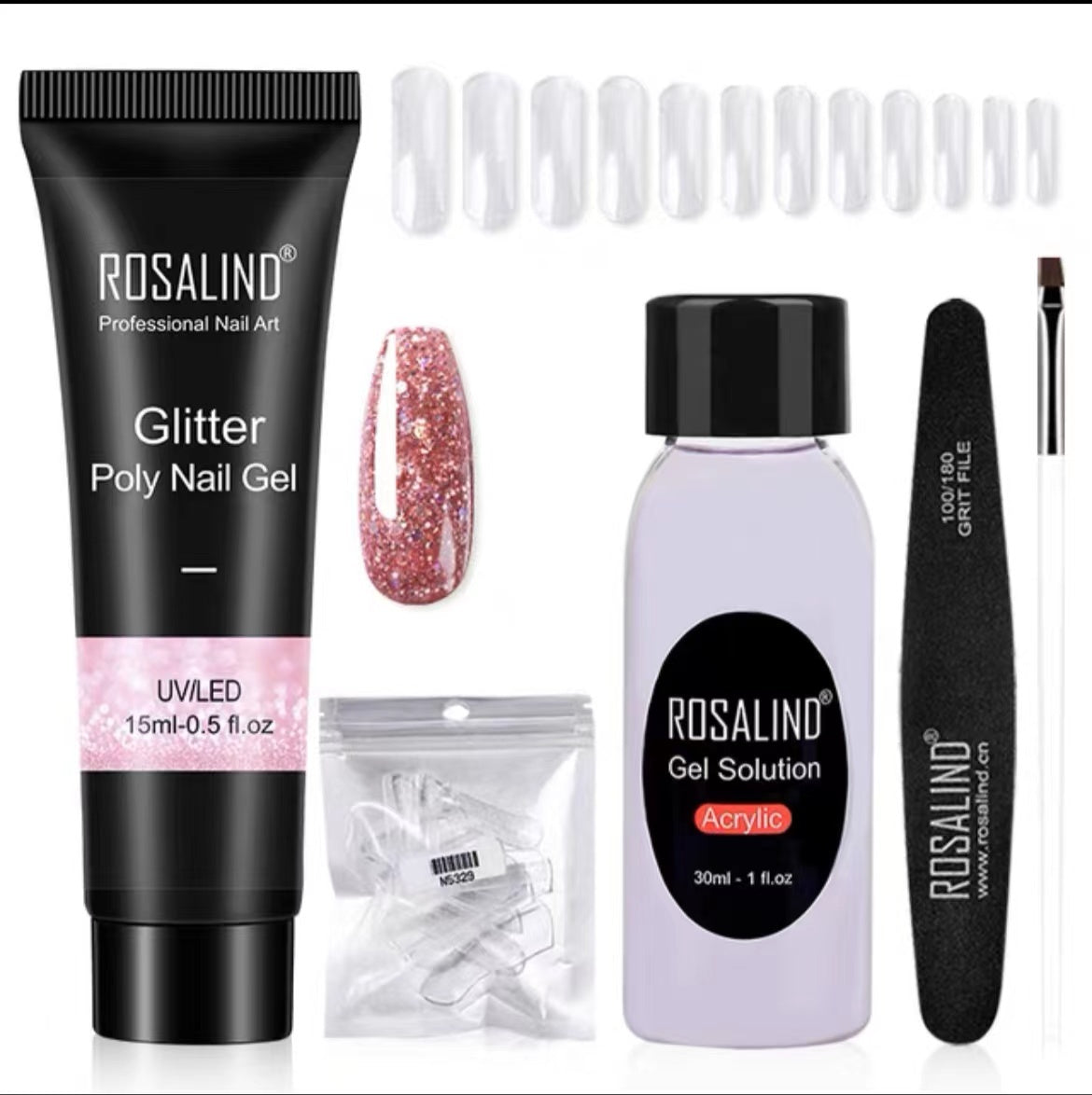 JMT-810698 Poly Nail Gel Manicure Set - Complete Nail Polish Kit for Stunning Nails